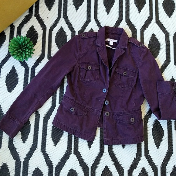 Loft Ann Taylor Utility Jacket Blazer 